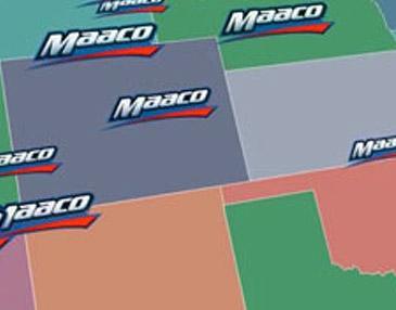 Map of Maaco locations