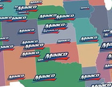 Map of Maaco Locations