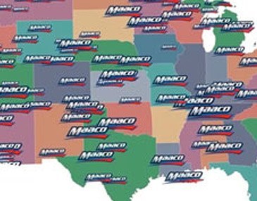 Map of Maaco Locations