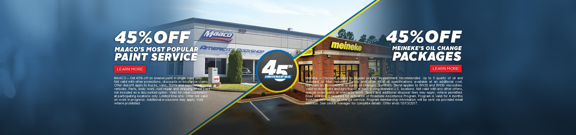 Auto Body Shop Richmond VA Maaco Collision Repair Auto Painting   MAA313 Window5 WebBanner Maaco MeinekeDualOffer V5 